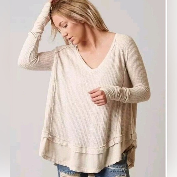 We The Free Tops - We the Free Laguna oversized thermal top, small